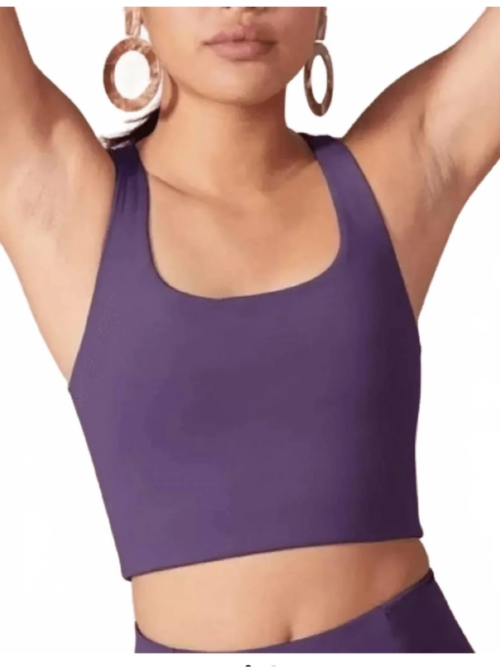 Girlfriend Collective Paloma Racerback Bra in BlackBerry